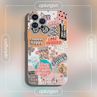 Ốp điện thoại Sticker Make it fun silicon mềm chống rơi in hình cho iPhone 11 Pro Max 12 / iPhone X Plus 8 6 11 e2526