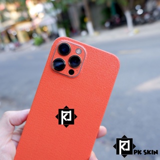 Miếng dán skin iphone 14 pro max, 13 pro max, 12 pro max, 11 pro max, 14 pro, 13 pro, 12 pro, 14, ...vân da cam