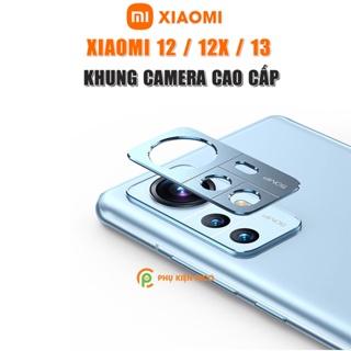 Dán camera Xiaomi 12 / Xiaomi 13 khung kim loại bảo vệ an toàn camera sau - Ốp viền camera Xiaomi Mi 12