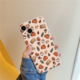 Ốp lưng Iphone viền vuông nhiều hình bí ngô sách nước cho iphone 6/7/8Plus X XS xr xsmax 11/12/13/14pro promax e5428