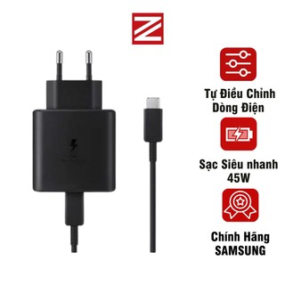 Củ sạc nhanh 45w samsung sạc siêu nhanh cho s20/s21/s22 chính hãng ZUZG S2