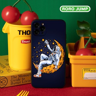 Ốp Điện Thoại Silicon Phi hành gia trăng sao cô đơn ốp Chống Sốc Cho iPhone 11 13 Pro Max 12 Pro Max 7Plus xr e5194