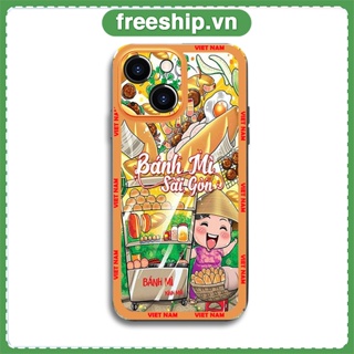 [Sài Gòn ChiBi] Ốp lưng iphone Mềm Ẩm Thực Việt Nam Bánh Mì Sài Gòn Cho Iphone 14 13 12 11  Pro Max Xs Max 8 Plus 7 Plus