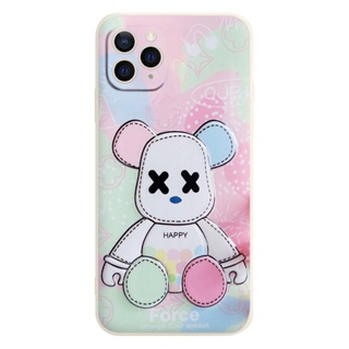 Ốp điện thoại iphone hình gấu happy chân xanh hồng cute BVC 7plus/8plus/x/xs/xs max/11/11pro max 12 13 14 plus e3214