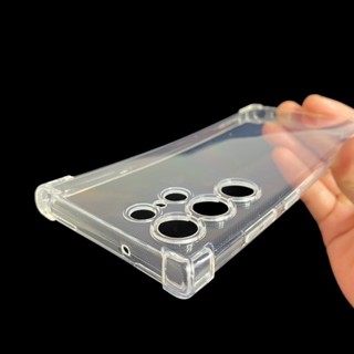 Ốp lưng dẻo trong suốt cho Samsung S23, S23 Plus, S23 Ultra bo 4 góc chống sốc bảo vệ camera