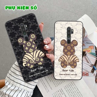 Ốp lưng Oppo A5 2020 / A9 2020 hình gấu bearbrick, smile thời trang, ốp lưng rẻ bền đẹp