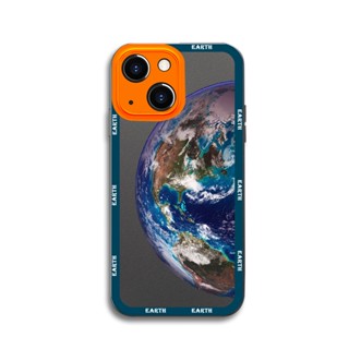 Ốp lưng dẻo iPhone hình nửa trái đất cho 14, 13, 12 Mini, 12 Pro Max, 11, 11 Pro, 11 Pro Max/ Xs Max/ XR 7 SE th3014