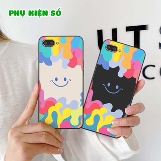 Ốp lưng Oppo A3s / A1k hình gấu bearbrick, smile thời trang, ốp lưng rẻ bền đẹp