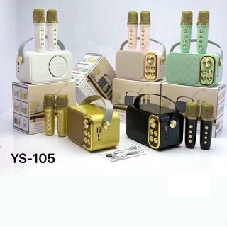 Loa bluetooth mini YS-105 Kèm 2 Micro Không Dây, Âm Thanh Siêu Hay, Thiết Kế Sang Trọng Nhỏ Gọn Tiện Lợi, công suất 5W