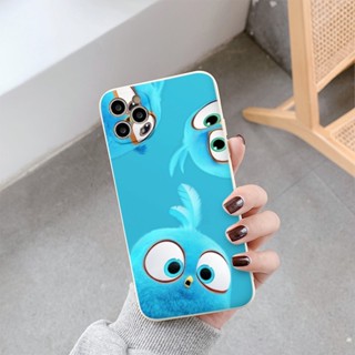 Ốp lưng iphone mềm viền vuông gà mini xanh dễ thương  14 13 12 11 Pro Max SE 2020 X XR XS 8 7 6 Plus e4363