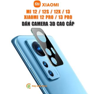 Dán camera Xiaomi 12 / 12 Pro / 13 Pro / 12X thấu kính nổi 3D - Cường lực camera Xiaomi 12 độ cứng 9H trong suốt