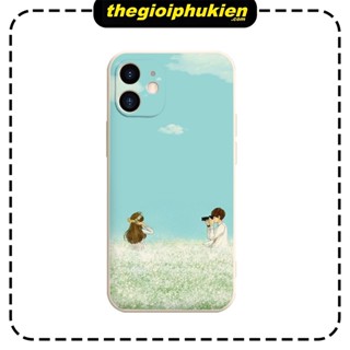 Ốp điện thoại iphone đồi hoa lãng mạn 7 8 Plus 6 6s Plus 11 13 12 14 Pro MAX XR X XS MAX - e7095