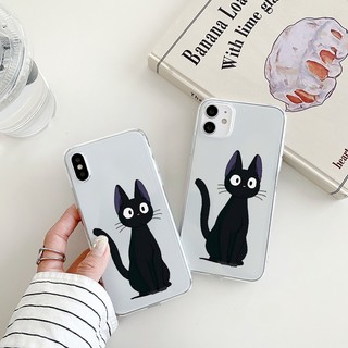 Ốp Điện Thoại Silicon In mèo đen đơn giản Cho iPhone 14 Pro Max 13 Pro Max 7 8 6S Plus iPhone 11 12 Pro XR X XS Max u545