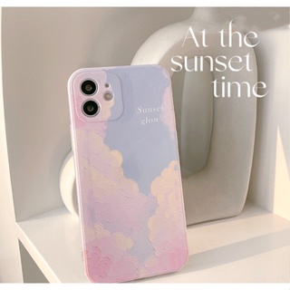 Ốp iphone thiết kế đám mây Sunset Glow trừu tượng art gradient tinh tế nhẹ nhàng iphone 14 13 12 11 Pro Max X 8 7 Plus