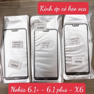 KÍNH ÉP CÓ KEO OCA NOKIA 6.1 PLUS - NK 6.1+ - X6