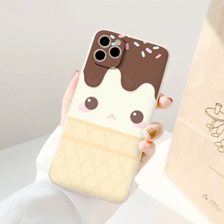 Ốp lưng điên thoại ốp lưng iphone cô bé kem chảy cho Iphone 7 8 Plus X XS XS Max 11 12 13 14 Pro Max e4273