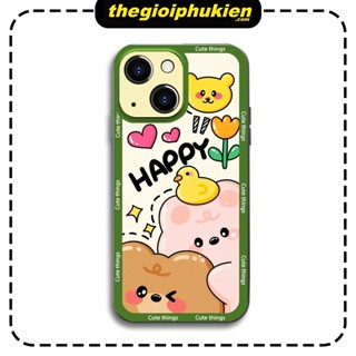 Ốp điện thoại gấu happy cho Iphone 13 promax 13 13pro 7 plus 8 plus 11 promax 11 X XS Max 12 pro Max - ng690