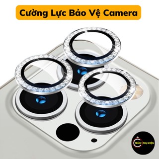 Cường Lực Bảo Vệ Camera Đính Đá Cho 14 13/13pro/13 pro max 11/11Pro/11 Pro max/12/12 Pro/12 Pro Max