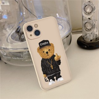 Ốp lưng iphone gấu nâu dơ ngón giữa 6/ 6 PLUS/ 7/ 7 PLUS/ 8/ 8 PLUS/X/ XSMAX 11 12 13 14 plus promax e4412