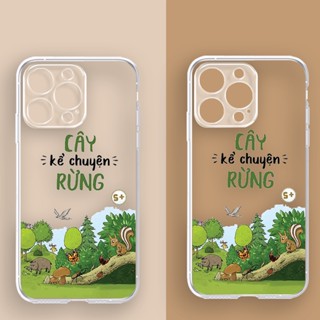 Ốp lưng iphone câu chuyện thiên nhiên rừng cây 6plus 6splus 7 plus 8plus X Xr XsM 11 12 13 Promax u707