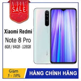 điện thoại Xiaomi Redmi Note 8 Pro 2sim Ram 8G rom 128G Chính Hãng, Màn hình: IPS LCD6.53&quot;Full HD+, camera nét - BNN 03