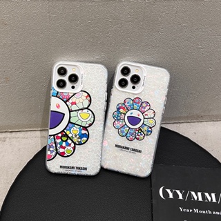 Takashi Murakami sun flower shell pattern phone cases for iphone 14 Pro Max i14 13 Pro Max i13 13pro i11 12Pro 12 Pro Max Protective cover