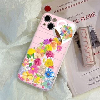 Ốp lưng iphone cốc nước tràn hoa nhiều màu sắc nền hồng 6/6 PLUS/7/7 PLUS/8/8 PLUS/X/XSMAX 11 12 13 14 plus prm e5540