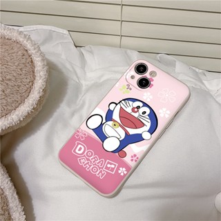 Ốp lưng dẻo iPhone do.re.mon nền hồng cute cho 14, 13, 12 Mini, 12 Pro Max, 11, 11 Pro, 11 Pro Max/ Xs Max/ XR 7 e3241