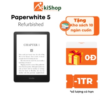 Máy đọc sách Kindle paperwhite 5 dung lượng 8GB Màu đen