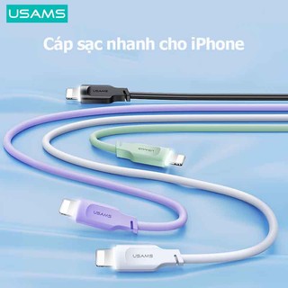 Usams Dây Cáp Sạc Nhanh PD 20W 2.4A USB IP Dành Cho Điện Thoại / Máy Tính Bảng