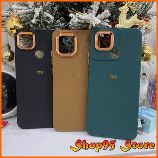 Ốp lưng Logo ánh kim Xiaomi Redmi A1 Redmi 10A 9C 10C Note 11 Note 10 pro Bảo vệ camera
