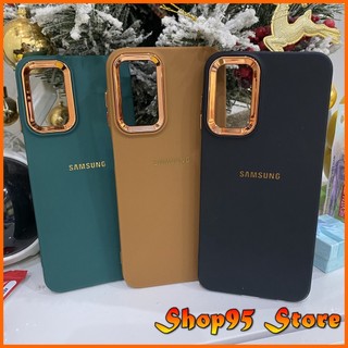Ốp lưng Logo ánh kim Samsung  A13 A23 A14 A04s M23 Bảo vệ camera