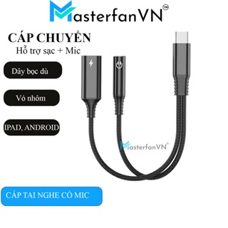Jack Chuyển đổi tai nghe cho Android 2 in 1 hỗ trợ sạc hỗ trợ Mic ngon