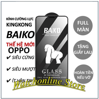 Cường lực Baiko Full màn OPPO A16/ A16k/ A15/ A15s/ A12/ A32/ A5, A9 2020/ F11 Pro