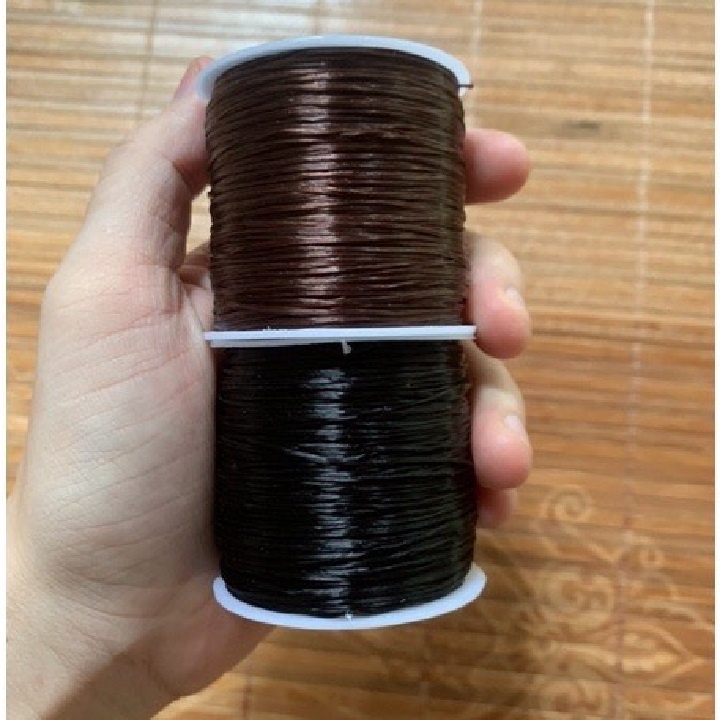 Chỉ Nối Tóc Sợi, thun nối tóc , cước lụa (nâu ,đen)
