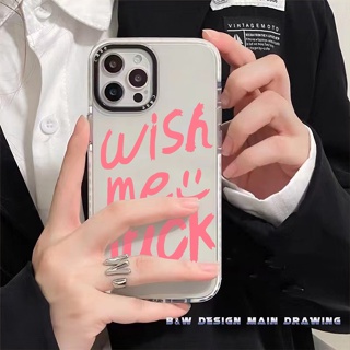 Ốp Iphone Chống Sốc wish me luck CASE iphone 11 / 11 Pro Max /12/ 12 Pro Max / 13/ 13 Pro Max / 14 / 14 Pro sh1005