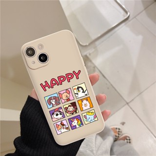 Ốp lưng điên thoại ốp lưng iphone các ô vuông hình động vật cho Iphone 7 8 Plus X XS XS Max 11 12 13 14 Pro Max e4726