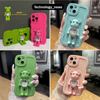 Ốp Lưng Oppo Gấu Bearbrick Baby A17 A17k A16 A16s A15 A15s F9 A7 A12 A5s Reno 5 Reno 6 5g bảo vệ camera