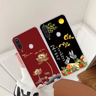 Ốp lưng Vsmart Joy 3 / Joy3 hình hoa tâm an vạn sự an, thư pháp ý nghĩa, rẻ bền đẹp