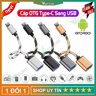 Cáp Chuyển Đổi OTG Type C sang Usb 3.0 - Cho Macbook, Điện thoại Samsung, Oppo, Huewei...Cáp type to usb. Type c- usb