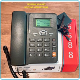 Điện Thoại Bàn Không Dây Dùng Mọi Loại Sim GSM 6588 Bản 2 Sim, Tiếng Việt Cao Cấp.