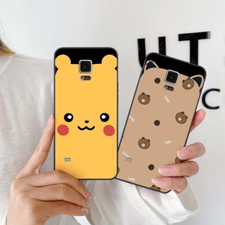 Ốp lưng Samsung Note 4 / Note 5 hình tai gấu bear, pikachu, dấu dâu, shin đáng yêu siêu cute