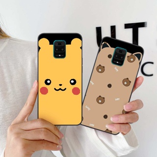 Ốp lưng Xiaomi Redmi Note 9 / Note9s / Note 9 Pro hình tai gấu bear, pikachu, dấu dâu, shin đáng yêu siêu cute