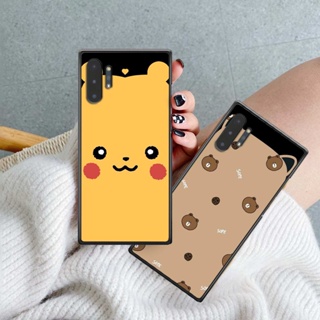 Ốp lưng Samsung Note 10 / Note 10 Plus / Note 10+ hình tai gấu bear, pikachu, dấu dâu, shin đáng yêu siêu cute