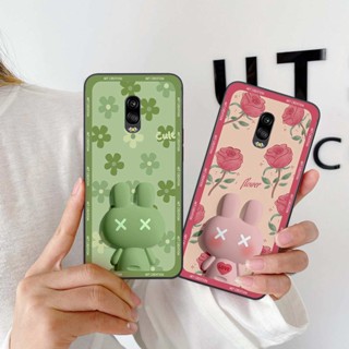 Ốp lưng Samsung J7 Plus / J7+ hình thỏ hoa cute, hiệu ứng 3D, ốp lưng thời trang giá rẻ