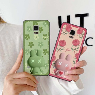 Ốp lưng Samsung Note 4 / Note 5 hình thỏ hoa cute, hiệu ứng 3D, ốp lưng thời trang giá rẻ