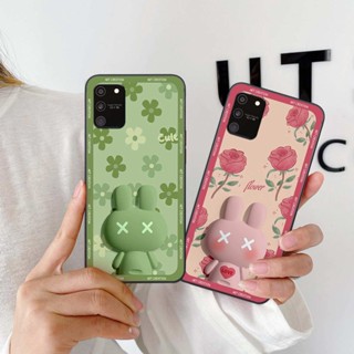 Ốp lưng Samsung S10 Lite hình thỏ hoa cute, hiệu ứng 3D, ốp lưng thời trang giá rẻ