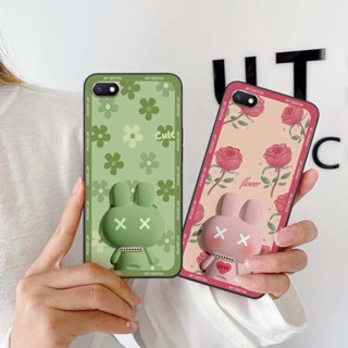 Ốp lưng Xiaomi Redmi 4A / 5A / 6A hình thỏ hoa cute, hiệu ứng 3D, ốp lưng thời trang giá rẻ