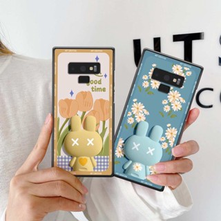Ốp lưng Samsung Note 9 hình thỏ hoa cute, hiệu ứng 3D, ốp lưng thời trang giá rẻ
