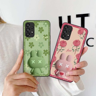 Ốp lưng Samsung A13 / A23 / A33 / A53 / A73 5G hình thỏ hoa cute, hiệu ứng 3D, ốp lưng thời trang giá rẻ